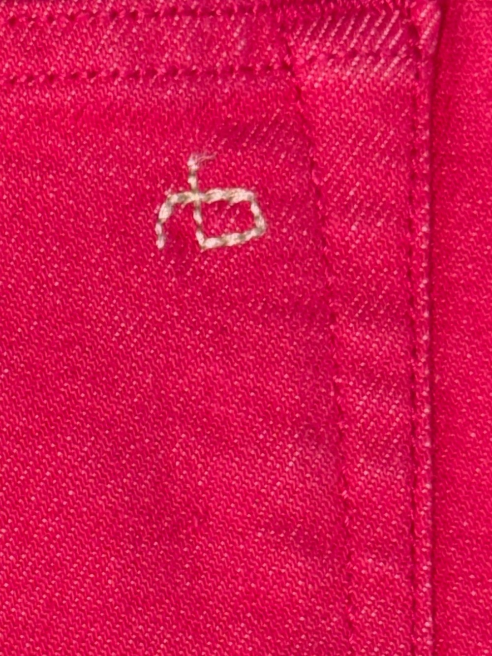 Rag & Bone Justine Bull Pink Denim Shorts Size 32 High Rise NWOT - Picture 7 of 10